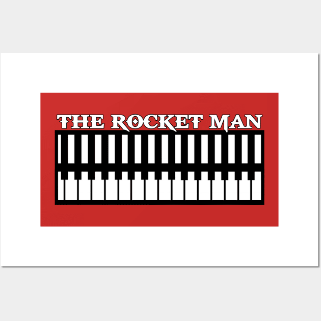 Piano The Rocket Man Wall Art by Halloween_House